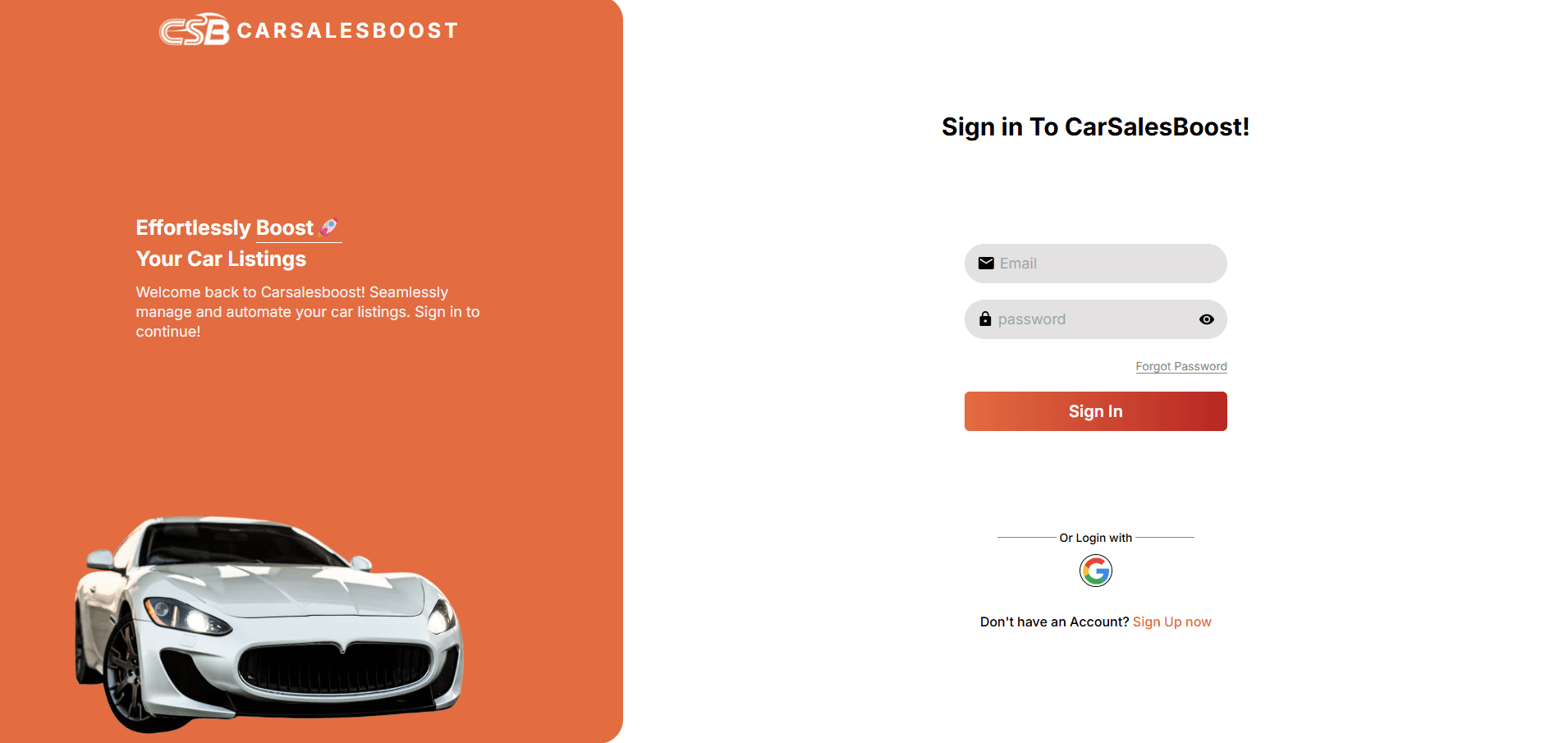 CarSalesBoost — 1,500+ dealership sources scraped. One-click publishing to website, WordPress, and Facebook Marketplace.