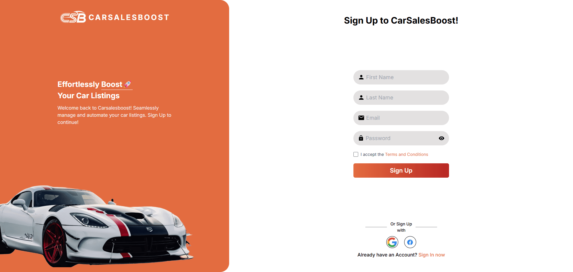 CarSalesBoost — 1,500+ dealership sources scraped. One-click publishing to website, WordPress, and Facebook Marketplace. — screenshot 2