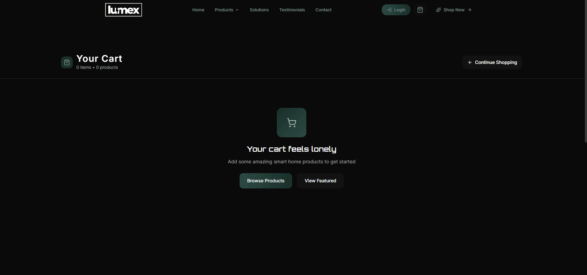 Lumex — Three.js product theatre. Headless Shopify backend. A flagship storefront that sells the brand, not a catalog. — screenshot 4